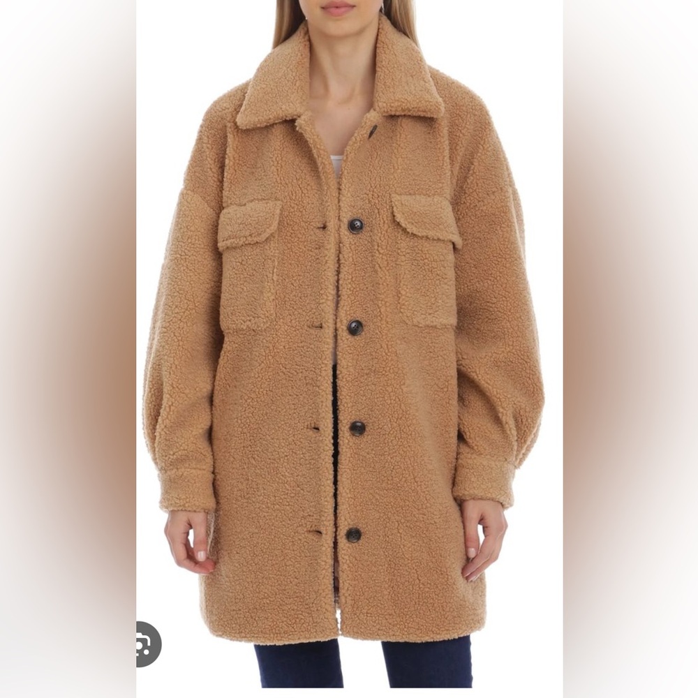 Avec Les Filles Teddy bear shirt jacket